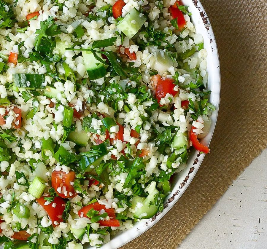 Keto Cauliflower Rice Tabbouleh Salad 37