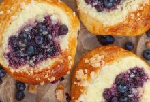 Blueberry And Cheese Vatrushka Buns Recipe 9