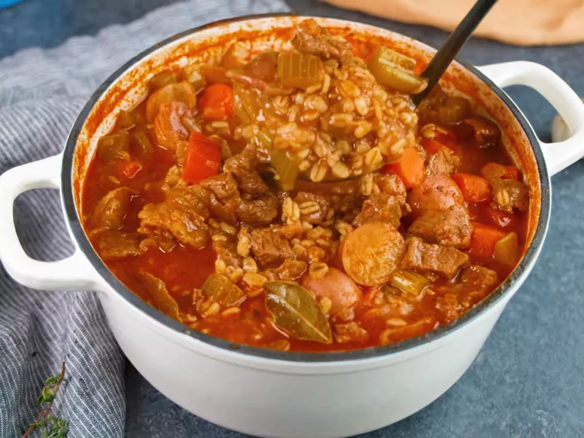 The Best Beef and Barley Soup