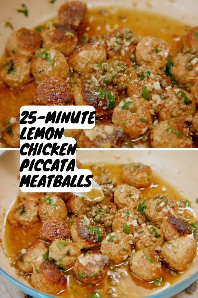 25-Minute Lemon Chicken Piccata Meatballs 2