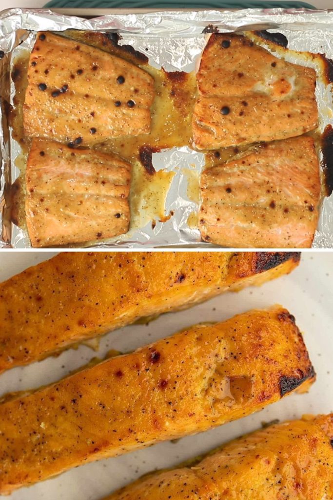 Honey Mustard Broiled Salmon - A Low Carb Delight! 1