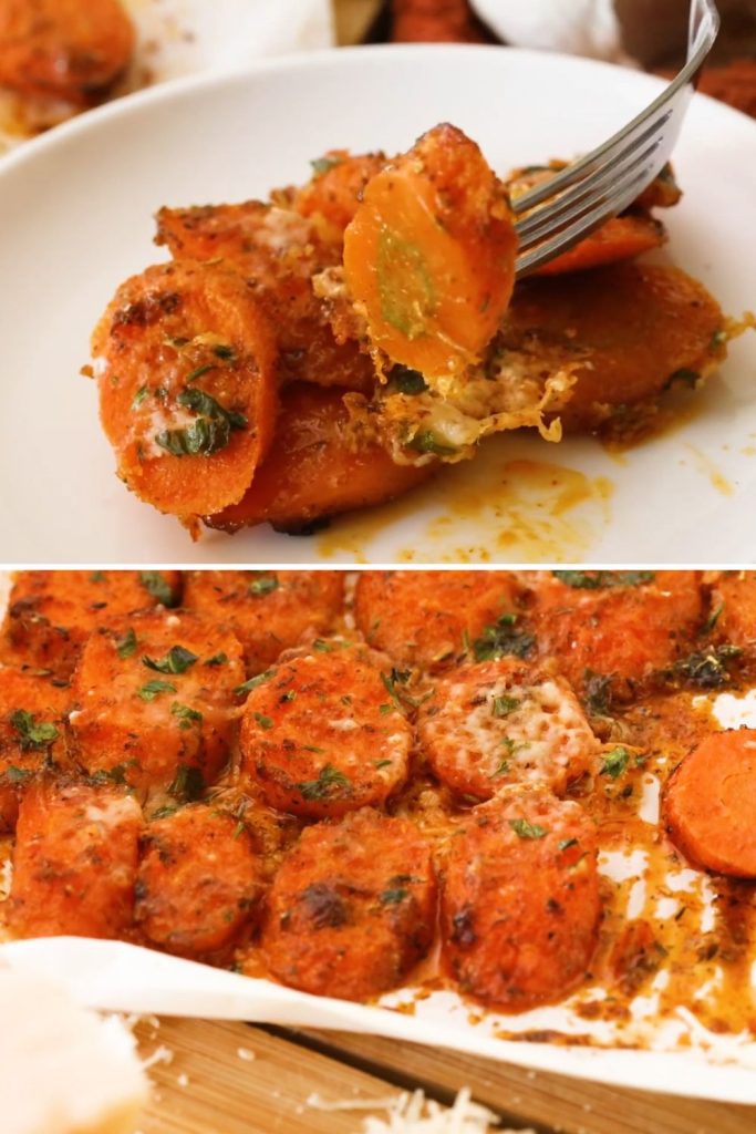 Delicious Parmesan Garlic Roasted Carrots: A Healthy, Vegetarian Side Dish 1
