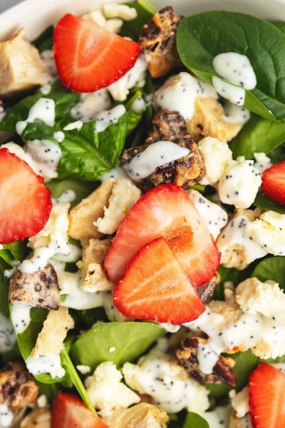 Strawberry Chicken Salad With Lemon Poppy Seed Dressing Easy Recipe Chef 