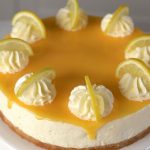 No-Bake Lemon Cheesecake With Lemon Curd Topping 6