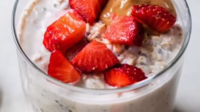 Protein-Packed Strawberry Overnight Oats 9