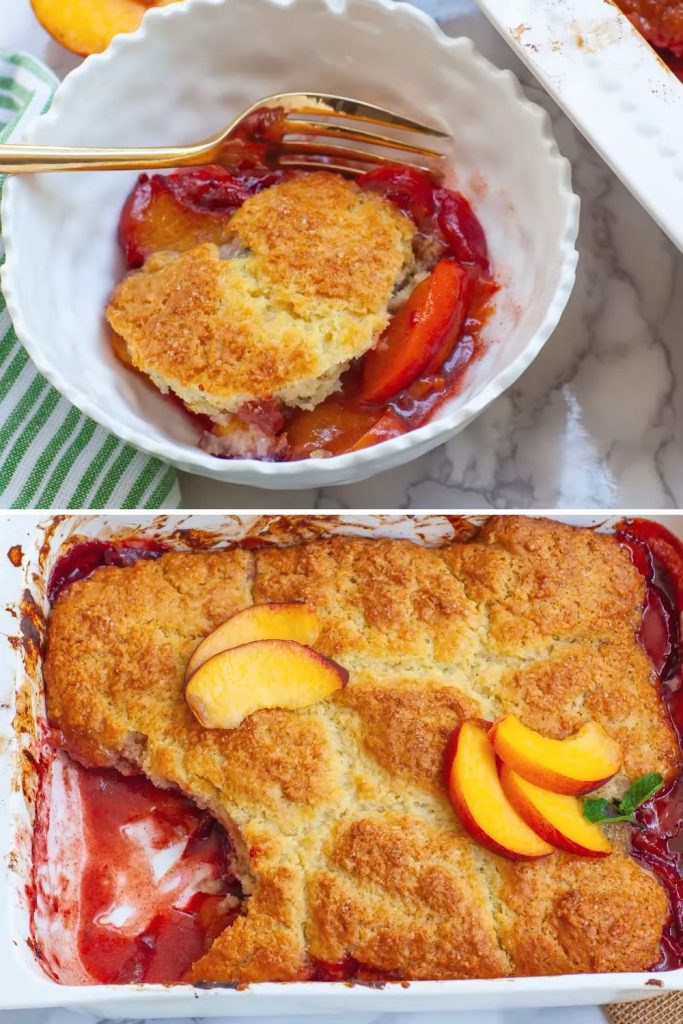 Summertime Peach Cobbler With Buttermilk Biscuits: A Delightful Dessert 2