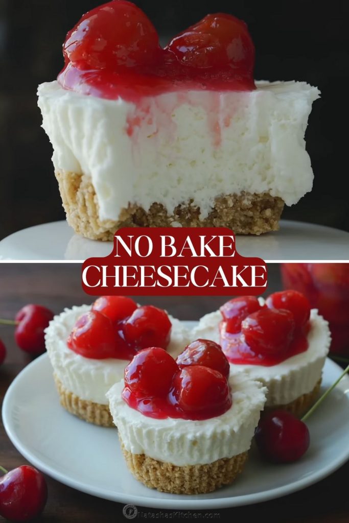 No Bake Cheesecake With Homemade Cherry Topping 2